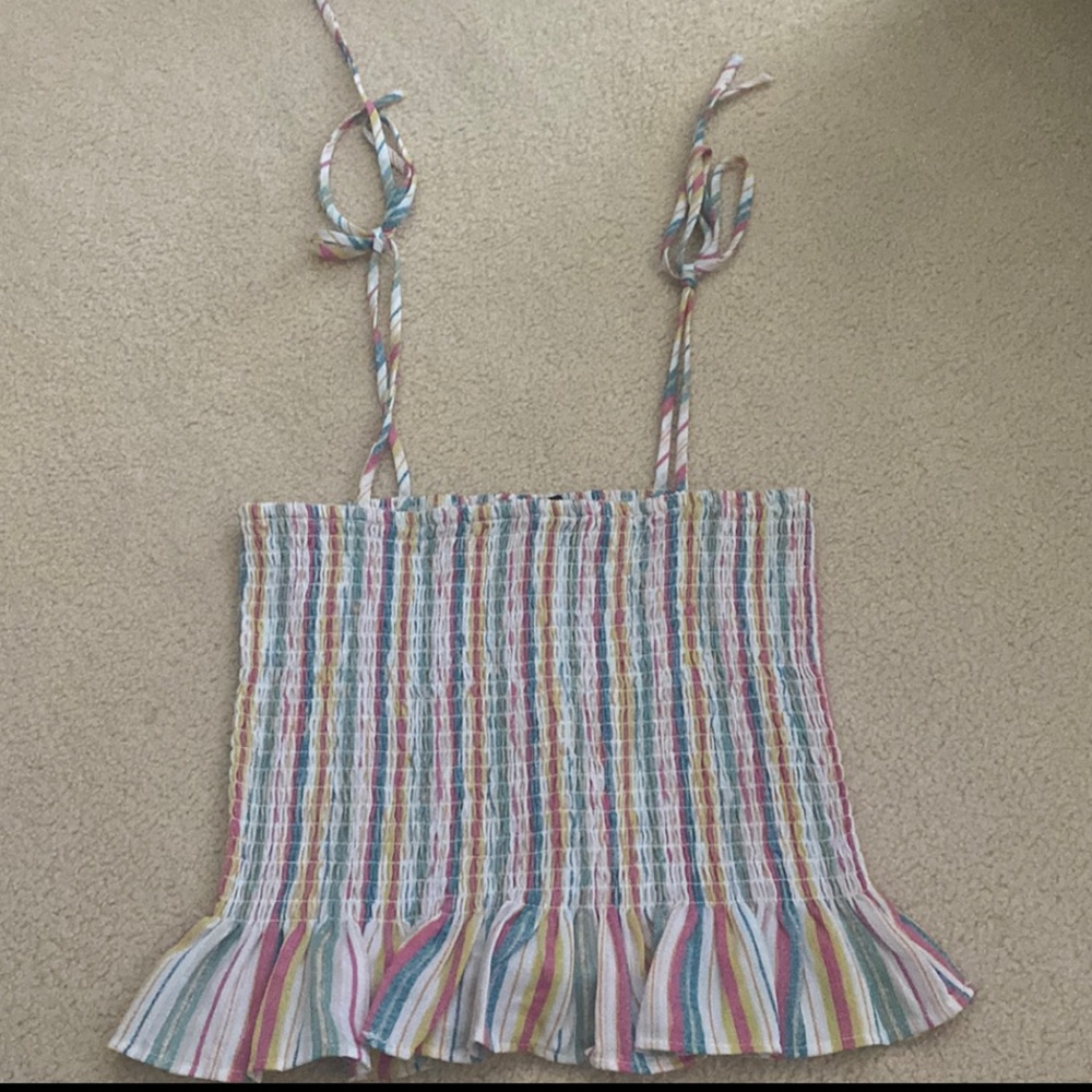 Multi color cropped tank